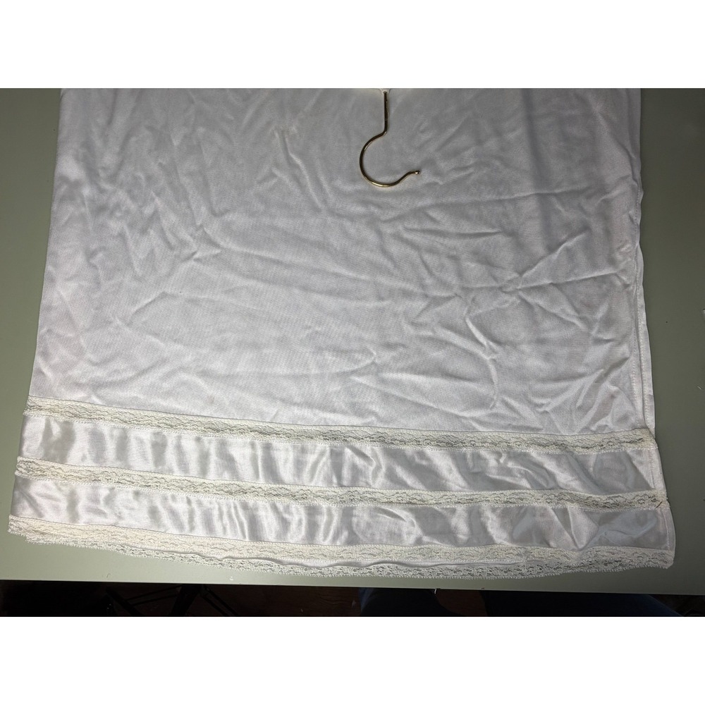 Vintage Kayser Slip Dress Women's Size 34 White Lace Nylon Dollette Balletcore - Picture 7 of 12